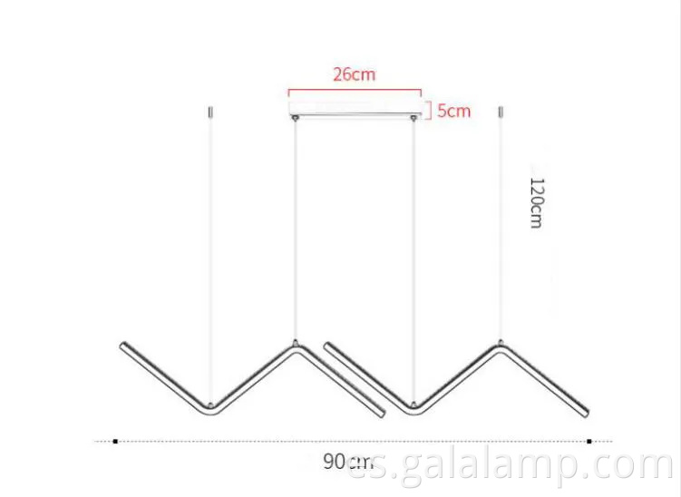 Elegante araña nórdica pequeña para espacios modernos de restaurantes